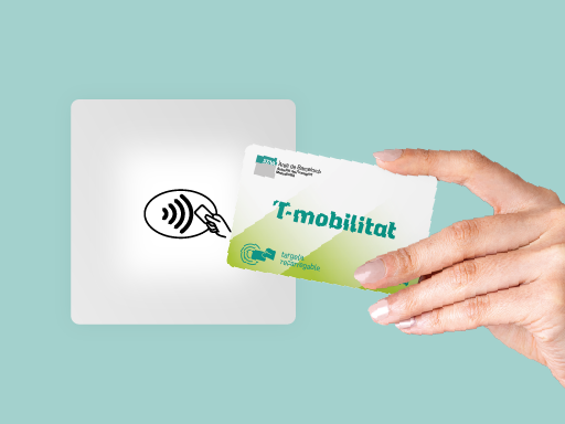 Non-personalised cardboard T-mobilitat card